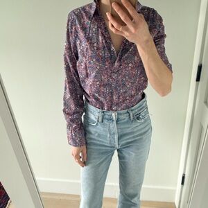 J. Crew Liberty Print Cotton Perfect Shirt